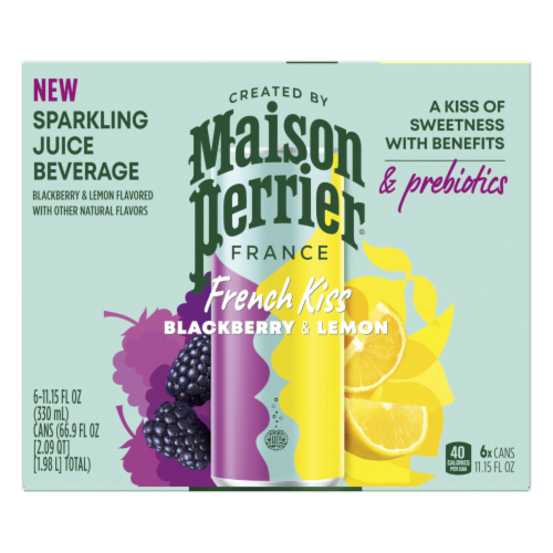 Maison Perrier® French Kiss Blackberry & Lemon Sparkling Water Cans