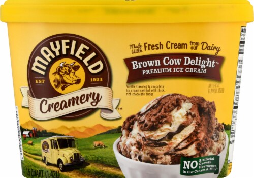 Mayfield Creamery® Brown Cow Delight® Ice Cream Tub