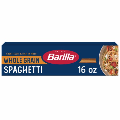 Barilla Whole Grain Spaghetti Non-GMO and Kosher Pasta Made With Whole Wheat