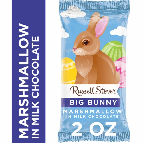 RUSSELL STOVER Easter Bunny Marshmallow Milk Chocolate Candy Rabbit