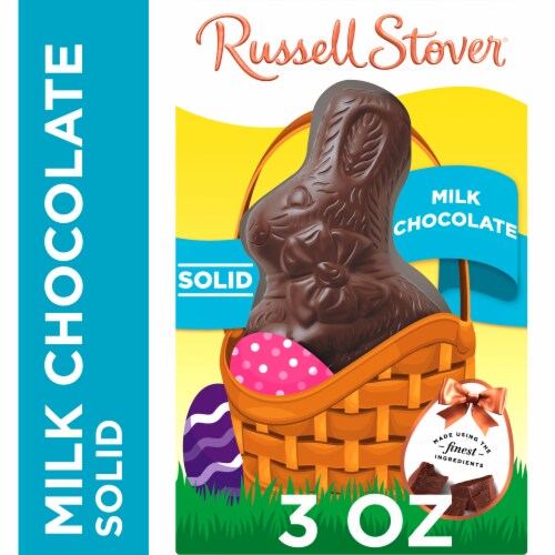 RUSSELL STOVER Easter Bunny Solid Milk Chocolate Candy Rabbit