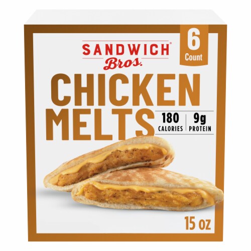 Sandwich Bros. Chicken Melts, Frozen Pita Sandwiches