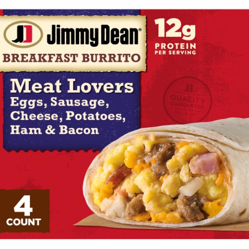 Jimmy Dean Meat Lovers Frozen Breakfast Burritos