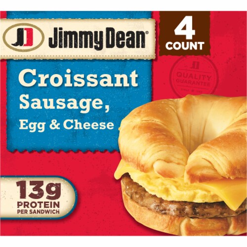 Jimmy Dean® Sausage Egg & Cheese Croissant Frozen Breakfast Sandwiches