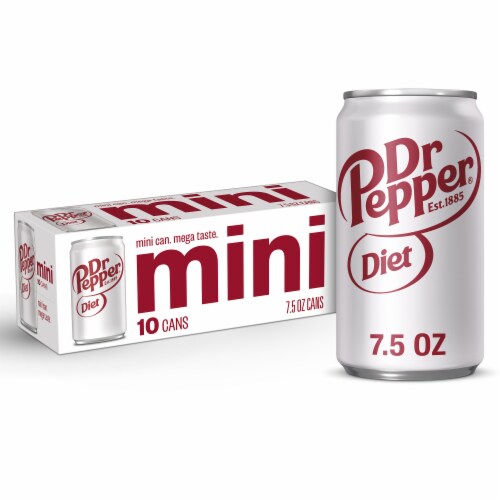 Diet Dr Pepper Soda Mini Cans