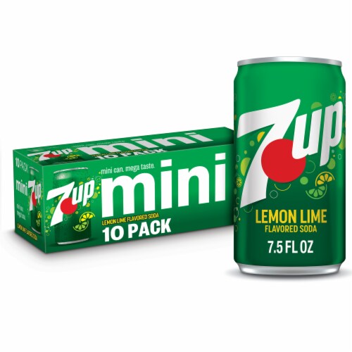 7UP Lemon Lime Caffeine-Free Soda Mini Cans