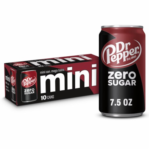 Dr Pepper Zero Sugar Soda Mini Cans