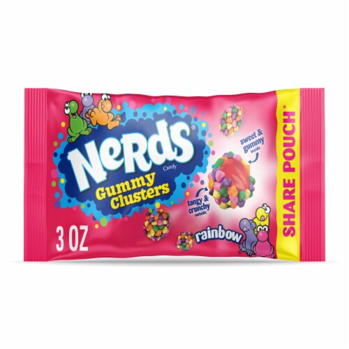 NERDS Gummy Clusters Candy Rainbow 3 oz
