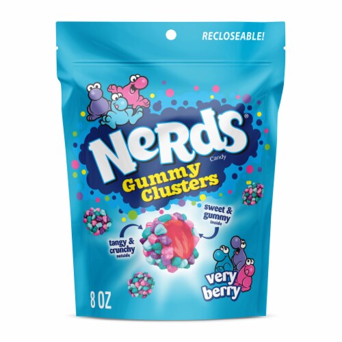 NERDS Gummy Clusters Candy Very Berry 8 oz