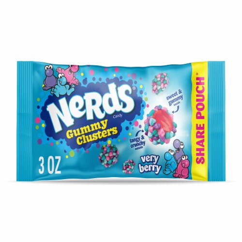 NERDS Gummy Clusters Candy Very Berry 3 oz