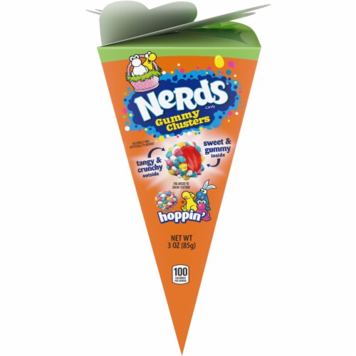 Nerds Easter Novelty Carrot Gummy Clusters, 3 oz