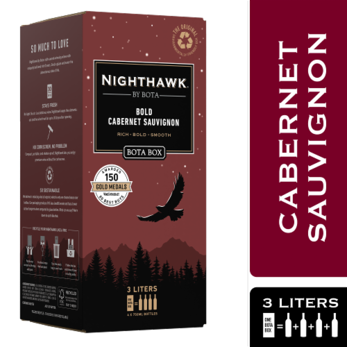 Nighthawk by Bota Box Bold Cabernet Sauvignon Red Wine