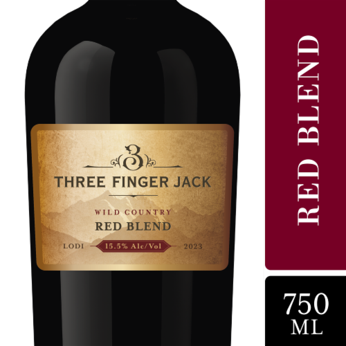 Three Finger Jack Wild Country Red Blend Wine, California