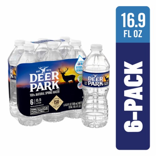 Deer Park Spring Water Bottle, 6 Count