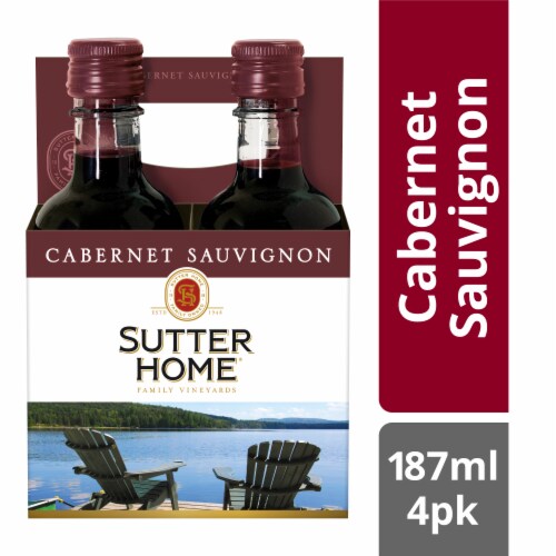 Sutter Home Cabernet Sauvignon California Red Wine 4 bottles/ 187 ml