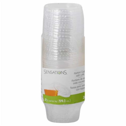 Sensations® Clear Portion Cups with Lids