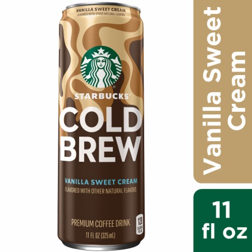 Starbucks® Premium Vanilla Sweet Cream Cold Brew Iced Coffee Can