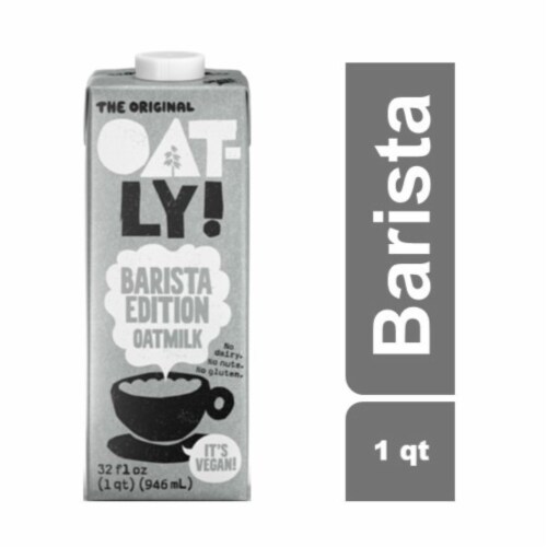 Oatly Dairy-Free Shelf-Stable Barista Edition Original Oat Milk