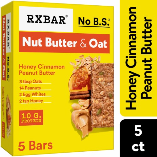 RXBAR® Nut Butter and Oat Honey Cinnamon Peanut Butter Protein Bars