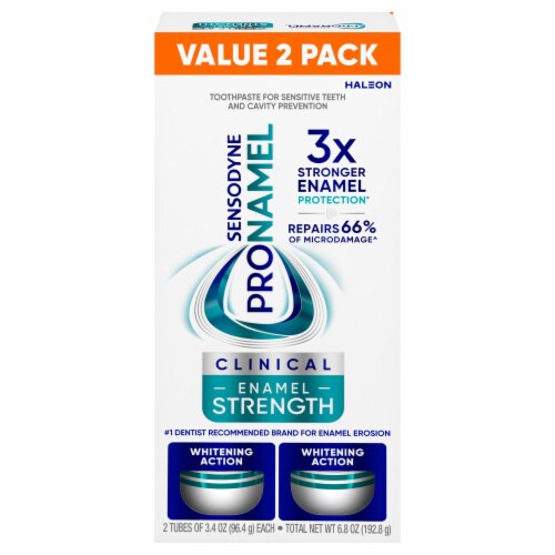 Sensodyne Pronamel Clinical Enamel Strength Whitening Action Toothpaste Twin Pack