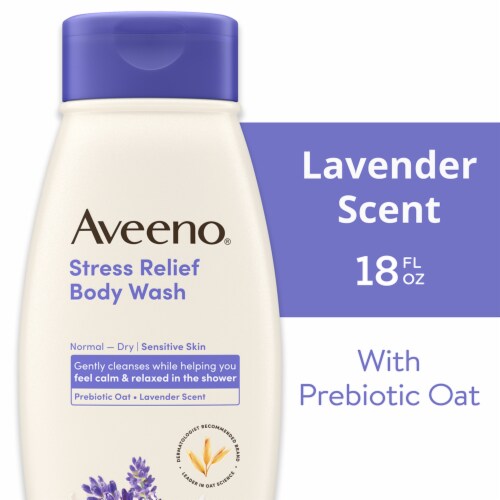 Aveeno Stress Relief Body Wash With Oat Calming Lavender Scent