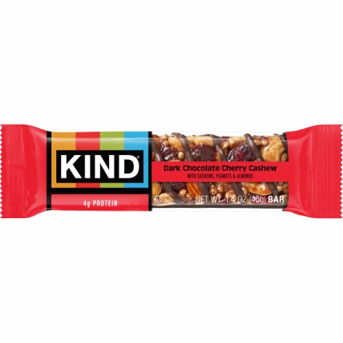 KIND Dark Chocolate Cherry Cashew Fruit and Nut Bars