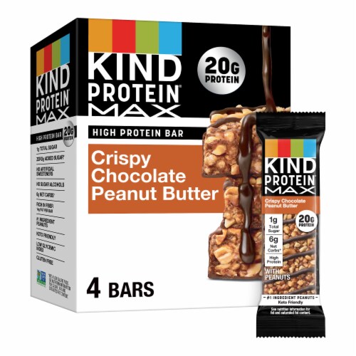 KIND Protein MAX Crispy Chocolate Peanut Butter Protein Bars
