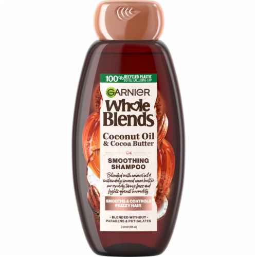 Garnier Whole Blends Coconut Oil and Cocoa Butter Smoothing Shampoo for Frizzy Hair