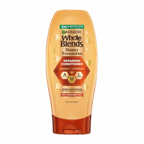 Garnier Whole Blends Honey Treasures Repairing Conditioner for Dry Damaged Hair