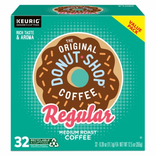 The Original Donut Shop Regular Keurig Single-Serve K-Cup Pods, Medium Roast Coffee, 32 Count