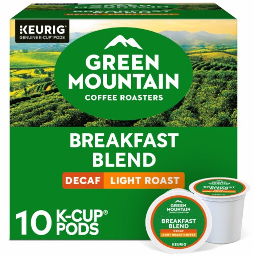 Green Mountain Coffee Roasters Breakfast Blend Decaf Light Roast K-Cup Coffee Pods