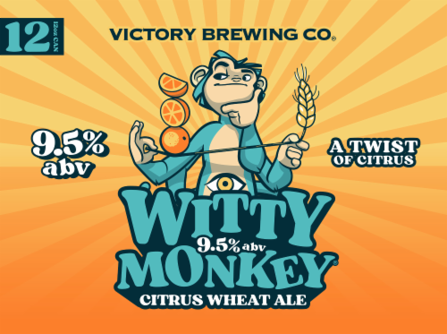 Victory Brewing Co® Witty Monkey® Citrus Wheat Ale Craft Beer