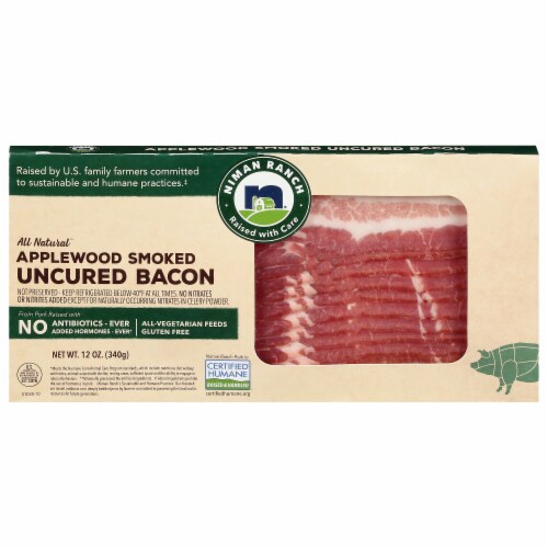 Niman Ranch Uncured Applewood Smoked Bacon 16 oz