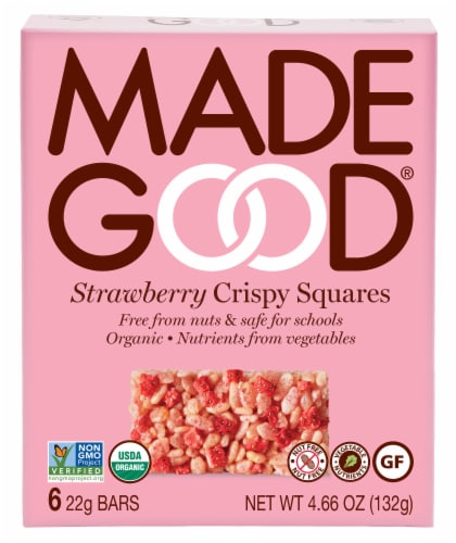 MadeGood Strawberry Crispy Granola Bars