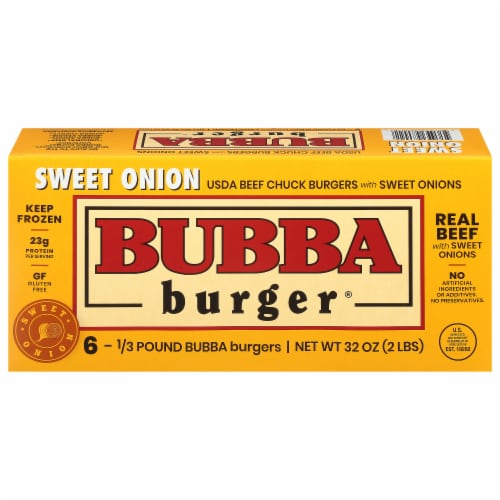 Bubba Burger® Gluten Free Sweet Onion Burgers