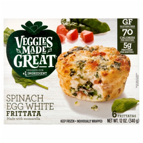 Veggies Made Great® Frozen Spinach Egg White Frittata 6 ct