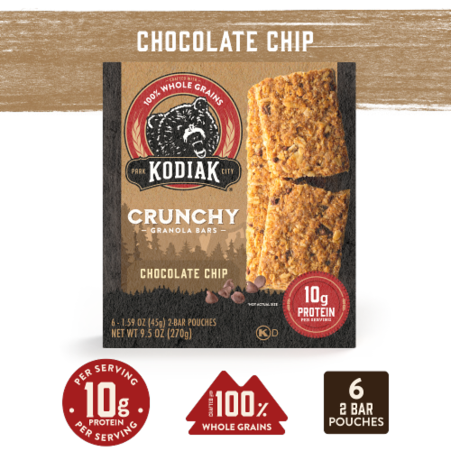 Kodiak® Chocolate Chip Crunchy Granola Protein Bars