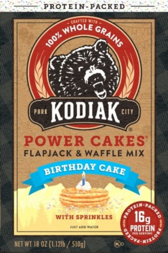 Kodiak® Protein-Packed Birthday Cake Power Cakes™ Pancake and Waffle Mix with 16g Protein