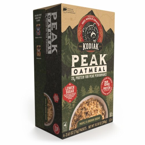 Kodiak Peak™ Maple & Brown Sugar Lower Sugar Protein Instant Oatmeal