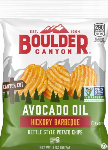 Boulder Canyon® Avocado Oil Hickory Barbecue Kettle Style Potato Chips