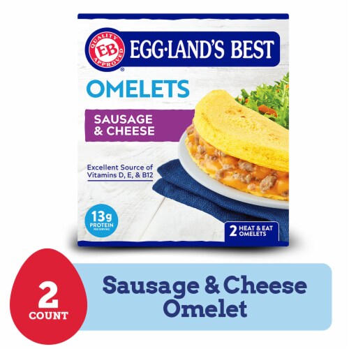 Eggland’s Best Sausage & Cheese Frozen Omelet, 2 count