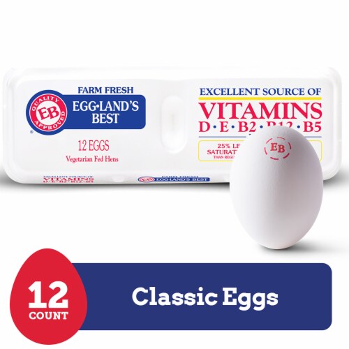 Eggland’s Best Classic Extra Large White Eggs, 12 count