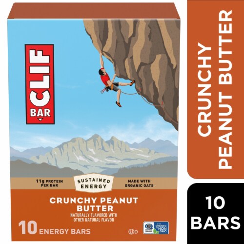 CLIF BAR Crunchy Peanut Butter Energy Protein Bars
