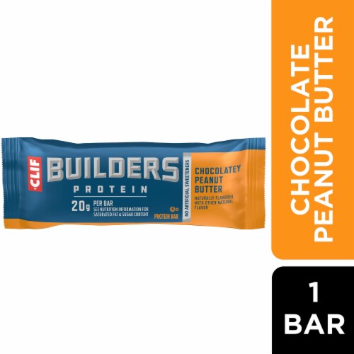 CLIF BUILDERS Chocolatey Peanut Butter 20g Protein Bar
