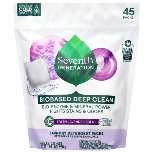 Seventh Generation™ Bio-Enzyme Lavender Scent Detergent Packs