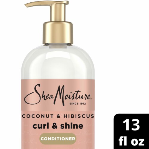 SheaMoisture Curl & Shine Conditioner for Thick Curly Hair Coconut & Hibiscus to Moisturize & Soften