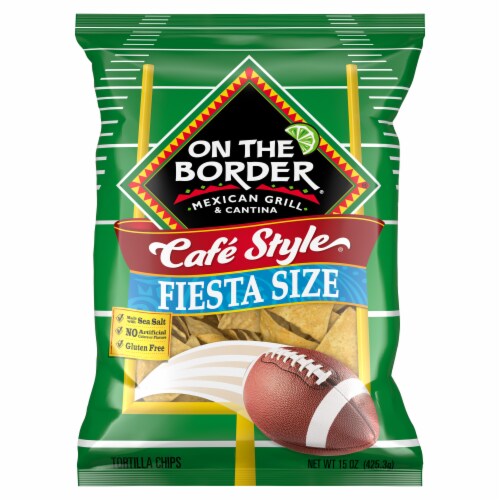 On The Border® Café Style Tortilla Chips Fiesta Size