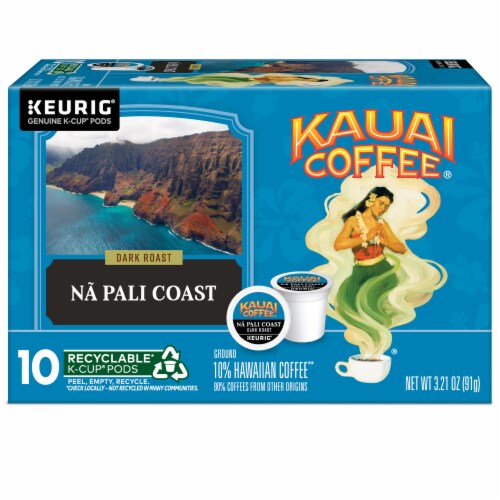Kauai Coffee Single Serve Coffee Dark Roast 10Ct