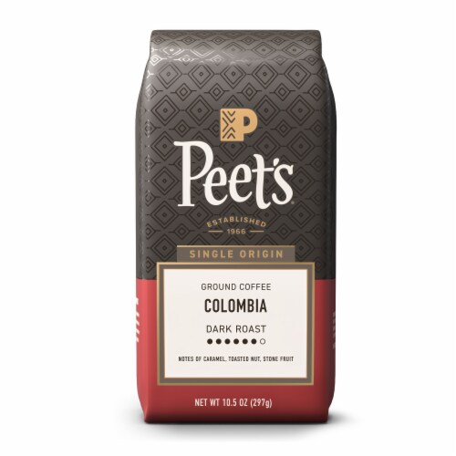 Peet’s Coffee, Single Origin Colombia, Dark Roast Ground Coffee – 10.5oz Bag