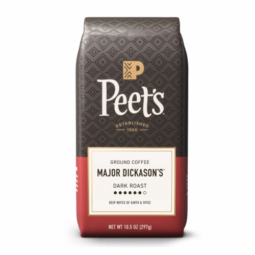 Peet’s Coffee, Major Dickason’s Blend, Dark Roast Ground Coffee – 10.5oz Bag